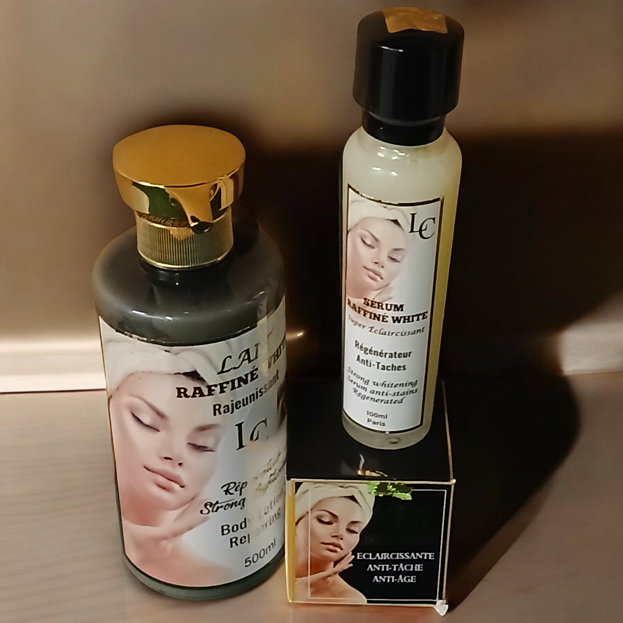 Raffine White Rejuvenating Milk, Serum & Face Cream 3in1